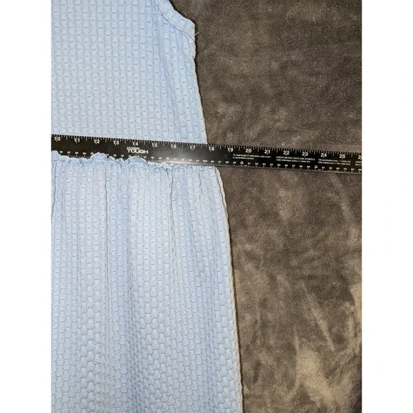 Entro Anthropologie Sleeveless dress Dropped Waist Scoop Neck Size S‎ Periwinkle - Picture 7 of 7